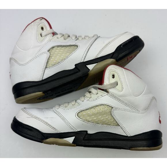 Nike Air Jordan 5 Retro PS 'Fire Red' 2020 440889-102 Youth Size 3Y - Picture 8 of 9